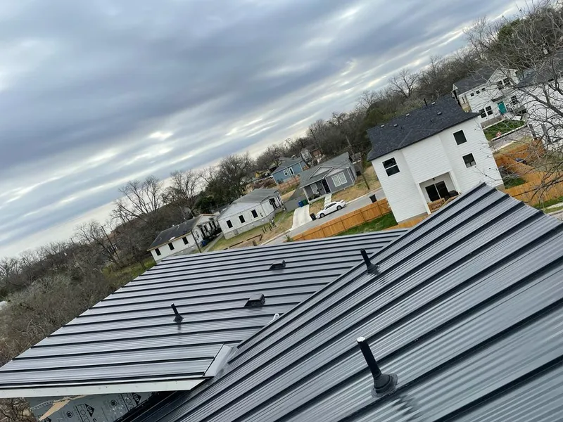 Standing seam metal roof panels with vents for Skylight Repair in Brownsburg